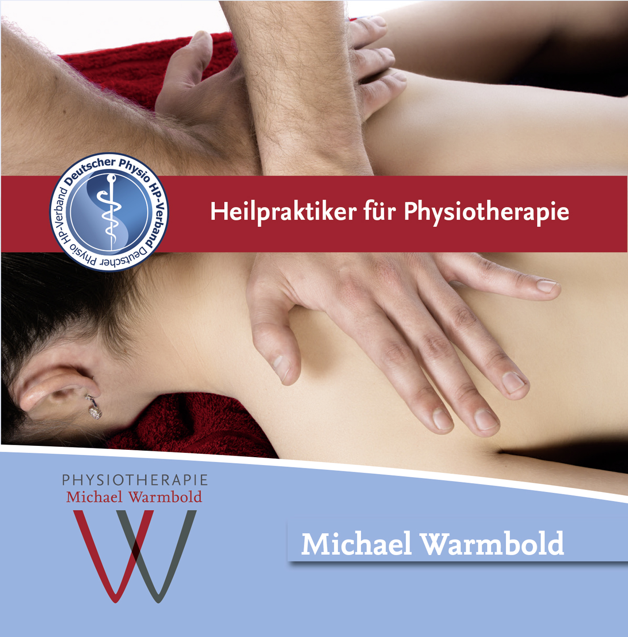 Heilpraktiker für Physiotherapie Flyer – Michael Warmbold
